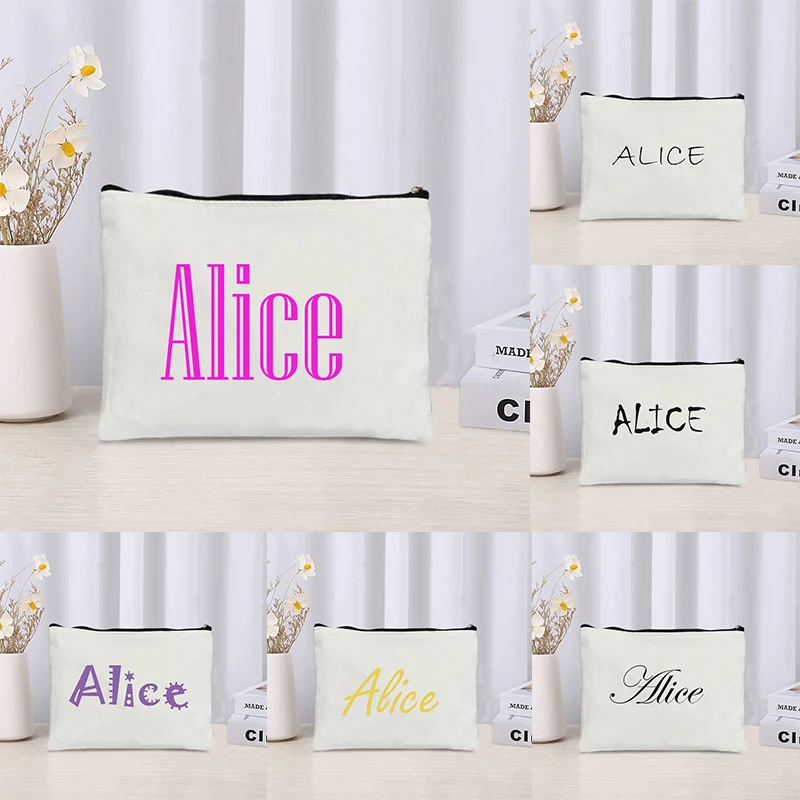 Women Bags Price - Custom Your Name Cosmetic Bag Personalized