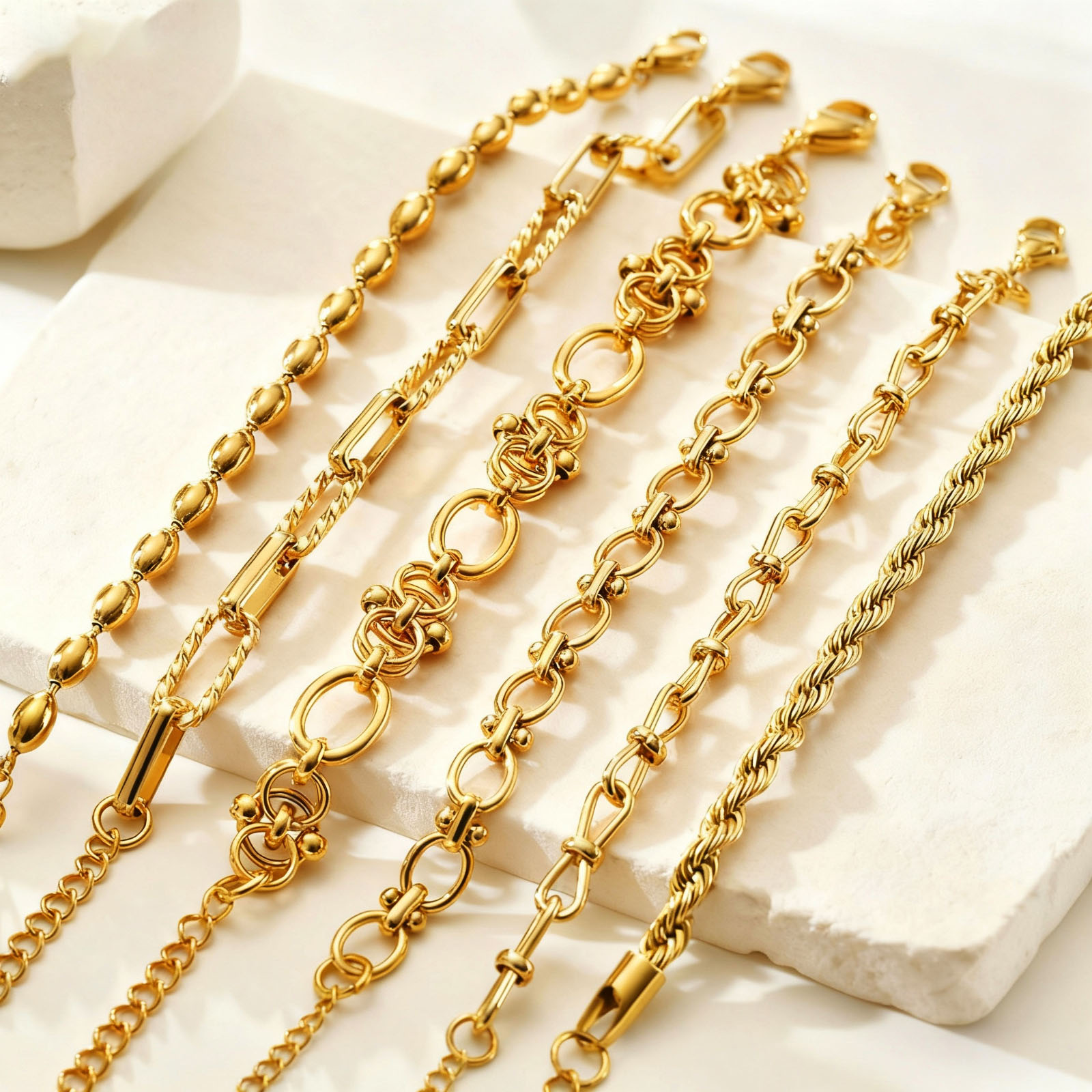 Women Bags Price - Gold Plated Chunky Chain Bracelet for