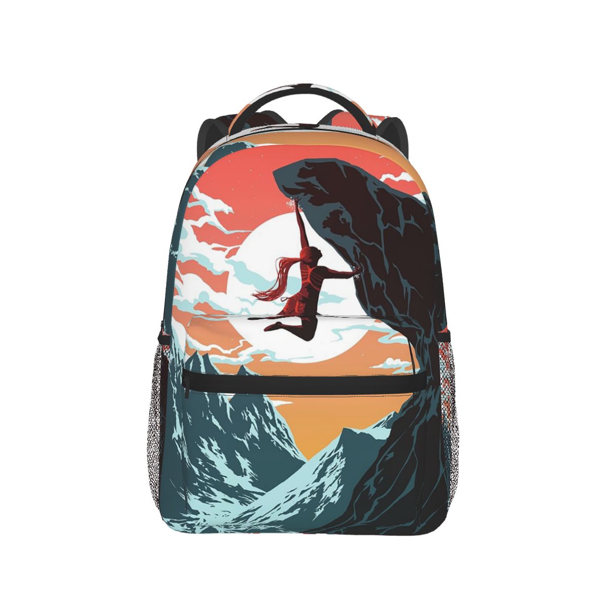 Women Bags Vector - Climbing Girl Vector Art Backpack Hot