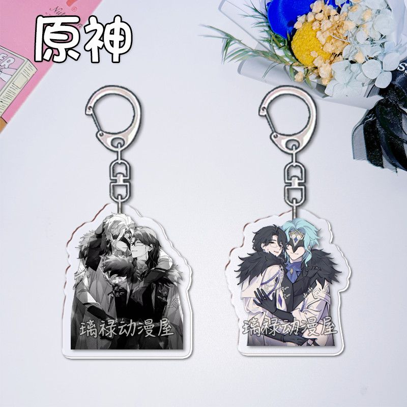Women Bags For Gift - 2pcs Genshin Impact Keychains for Women