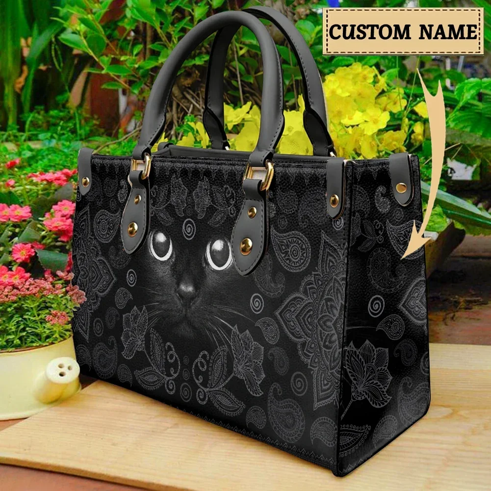 Women Bags Premium Brands - Magical Witchcraft Black Cat Tote Bags