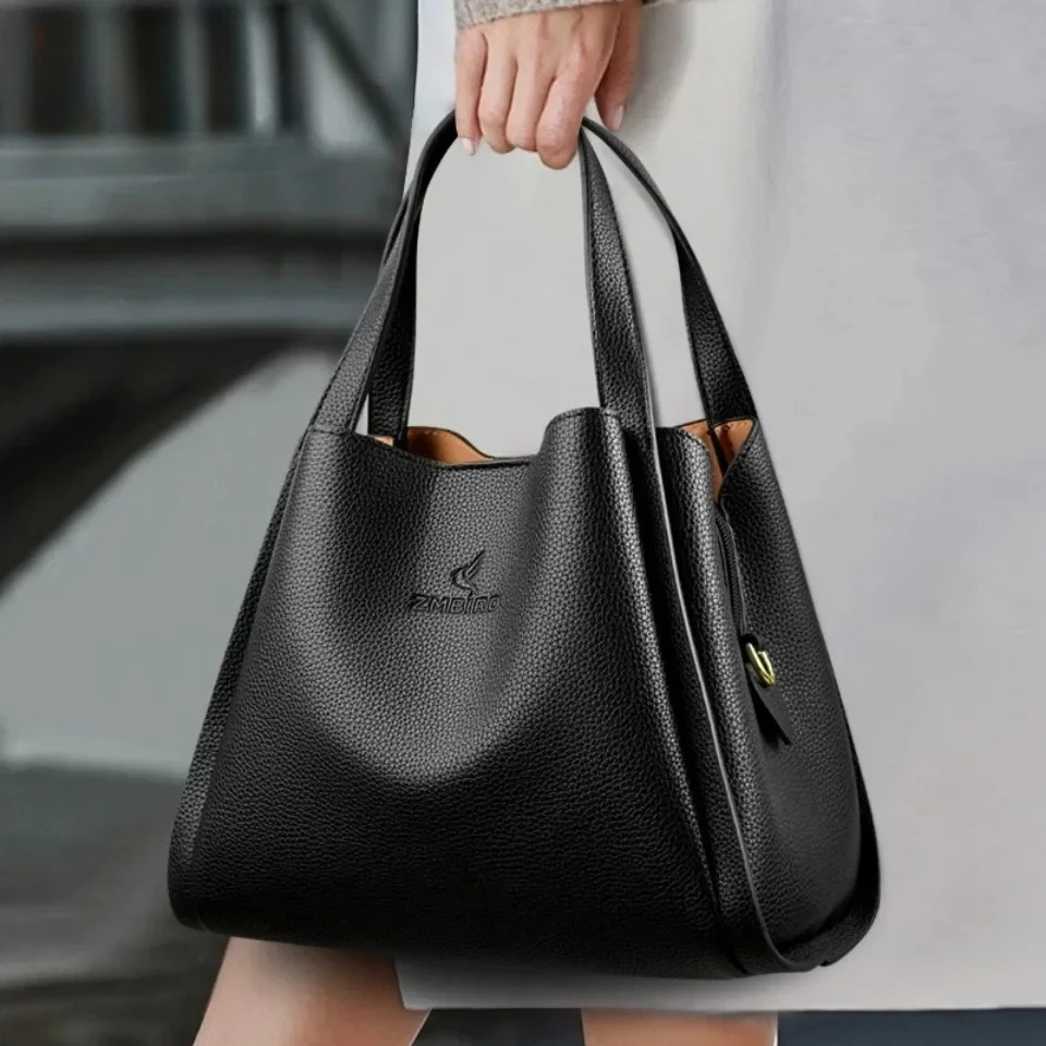 Women Bags High End Brands - Soft Leather Large Capacity Tote Bag