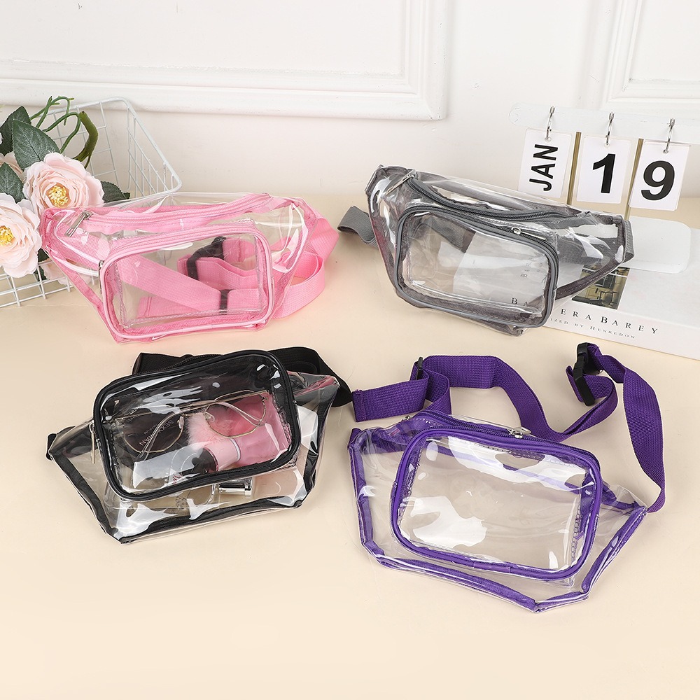 Women Bags Pack - Clear Fanny Pack Transparent PVC Multi