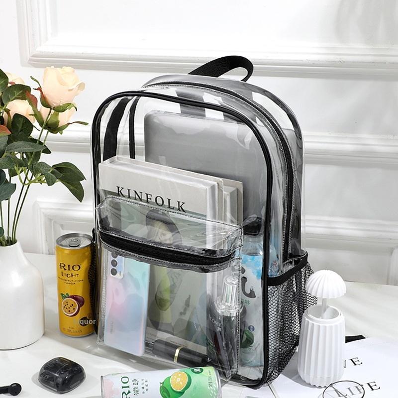 Women Bags Casual - Transparent PVC Outdoor Sports Fitness Knapsack