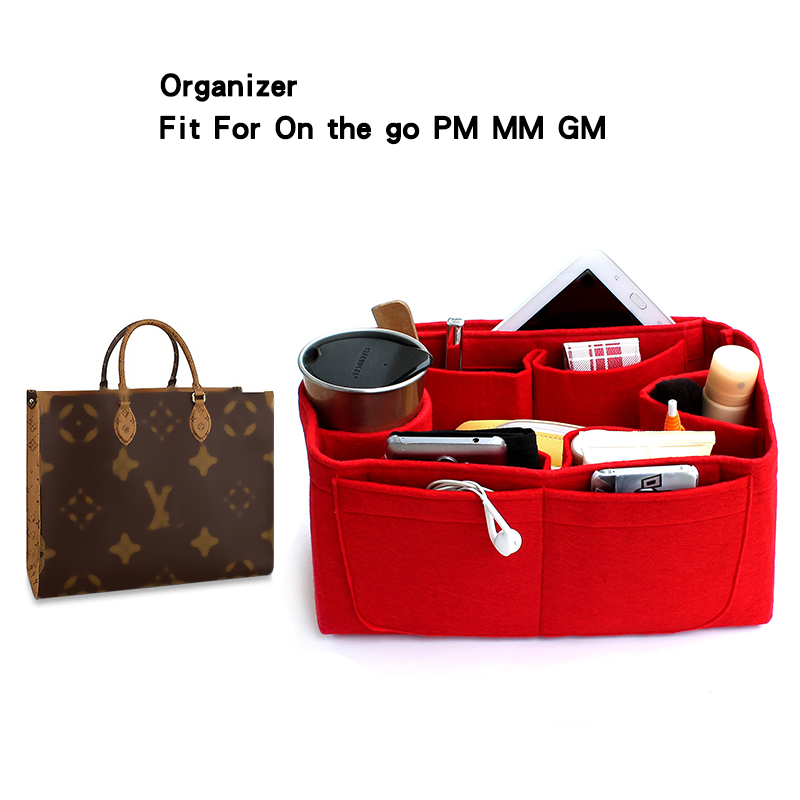 Women Bags Lv - Felt Insert Bag Organizer For ONTHEGO