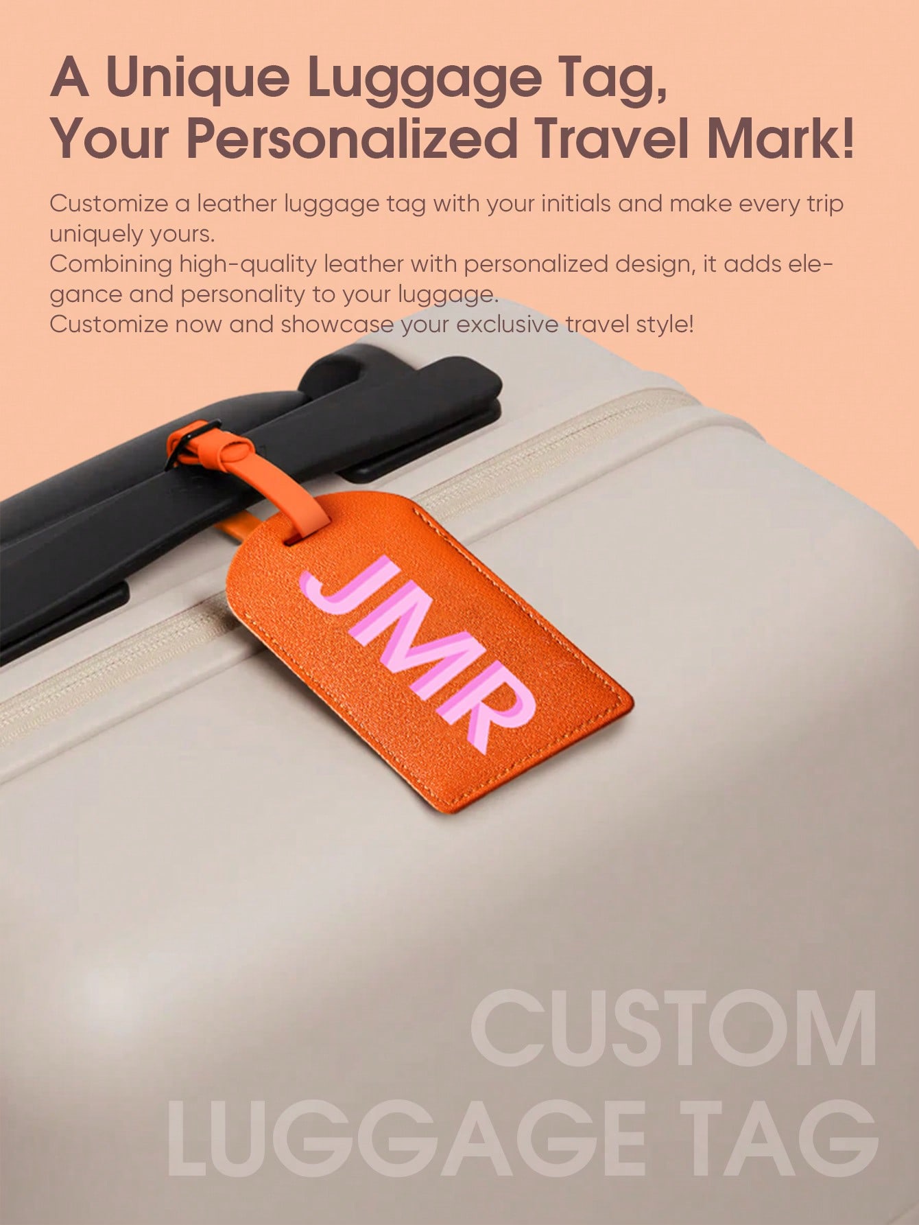 Personalized Initial Luggage T - Women Bags For Gift ulasan dan harga