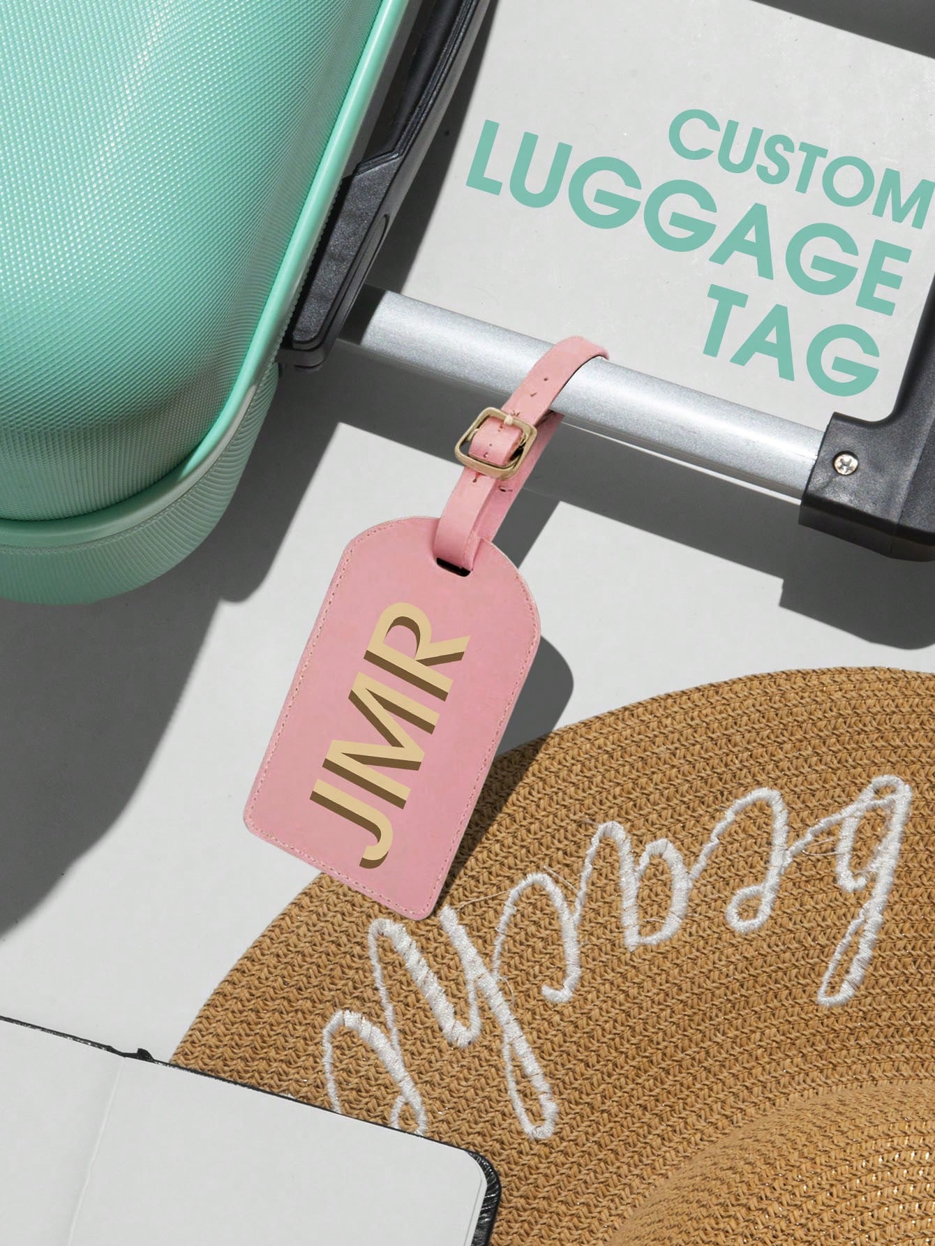 Personalized Initial Luggage T - Women Bags For Gift ulasan dan harga