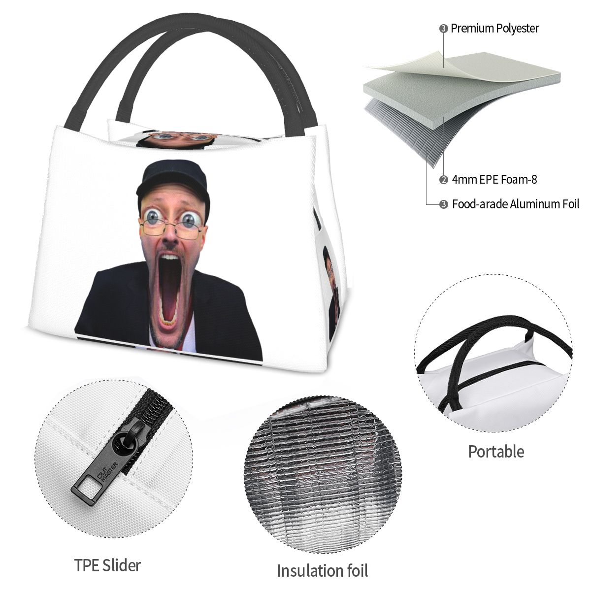 NOSTALGIA CRITIC WOJAK FUNNY M - Women Bags Reddit ulasan dan harga