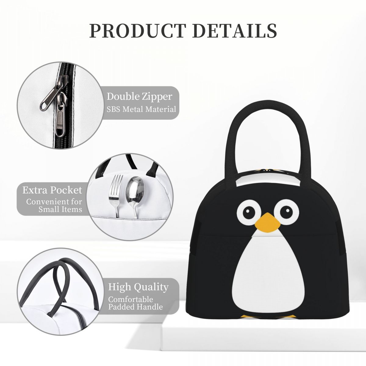 Cute Vector Penguin Insulated  - Women Bags Vector ulasan dan harga