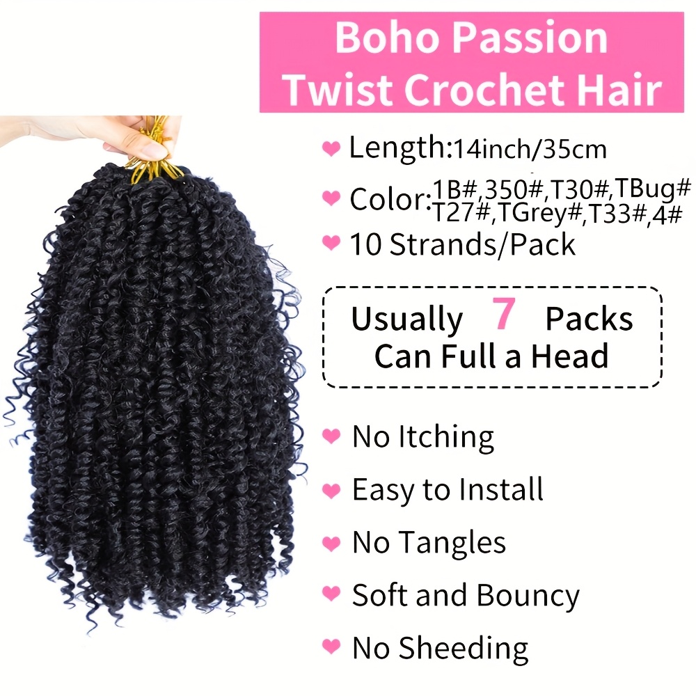 Passion Twist Hair 10 inch Boh - Women Bags Pack ulasan dan harga