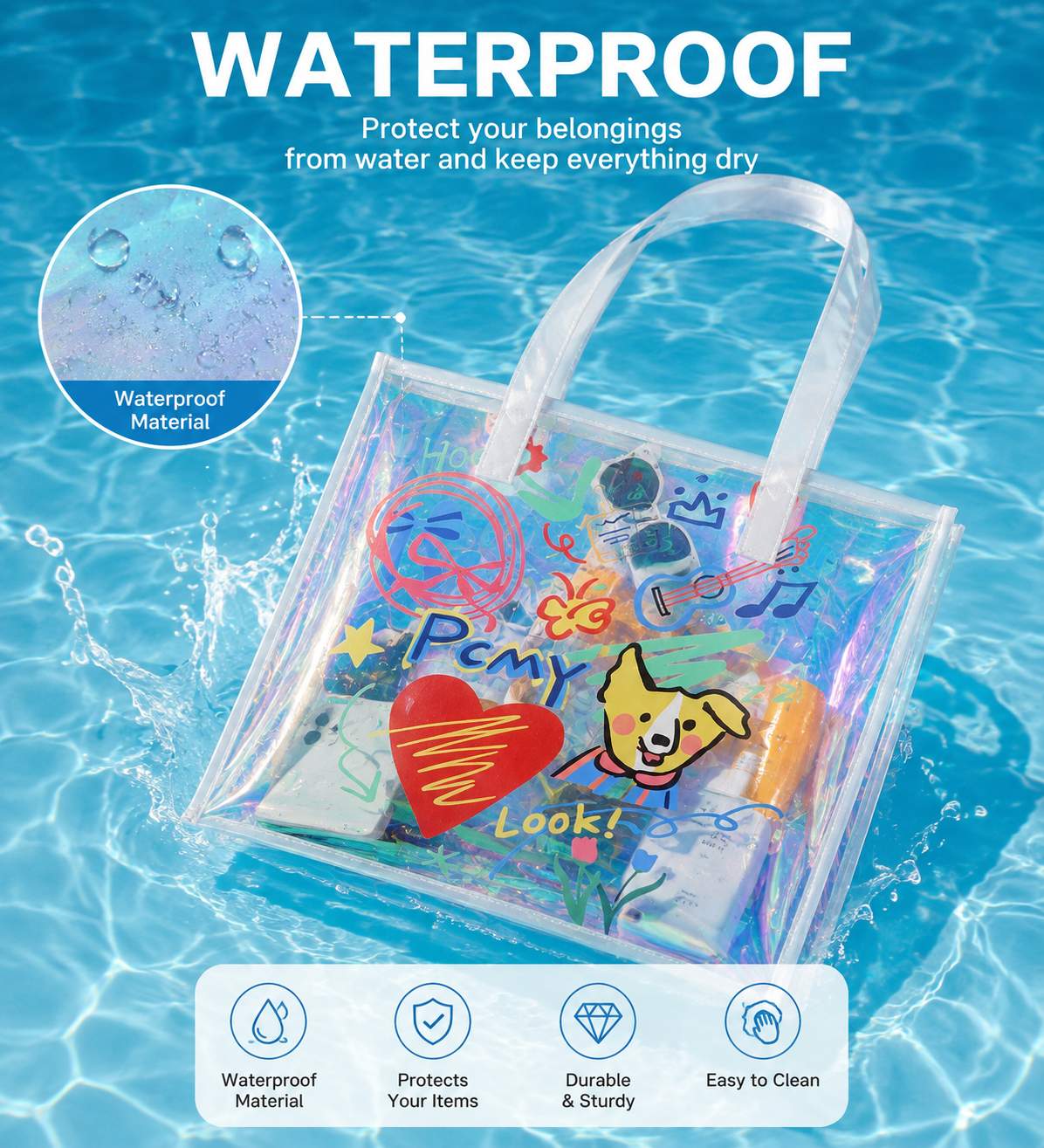 Women Holographic Tote Bag Wat - Women Bags Lv ulasan dan harga