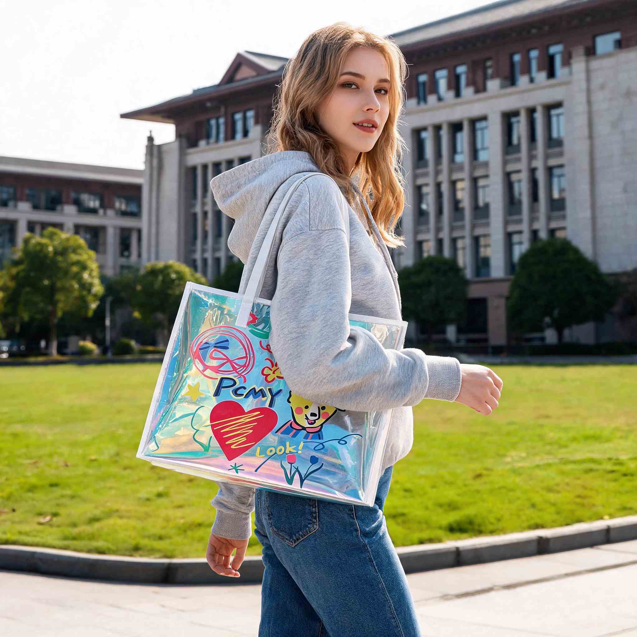 Women Holographic Tote Bag Wat - Women Bags Lv ulasan dan harga