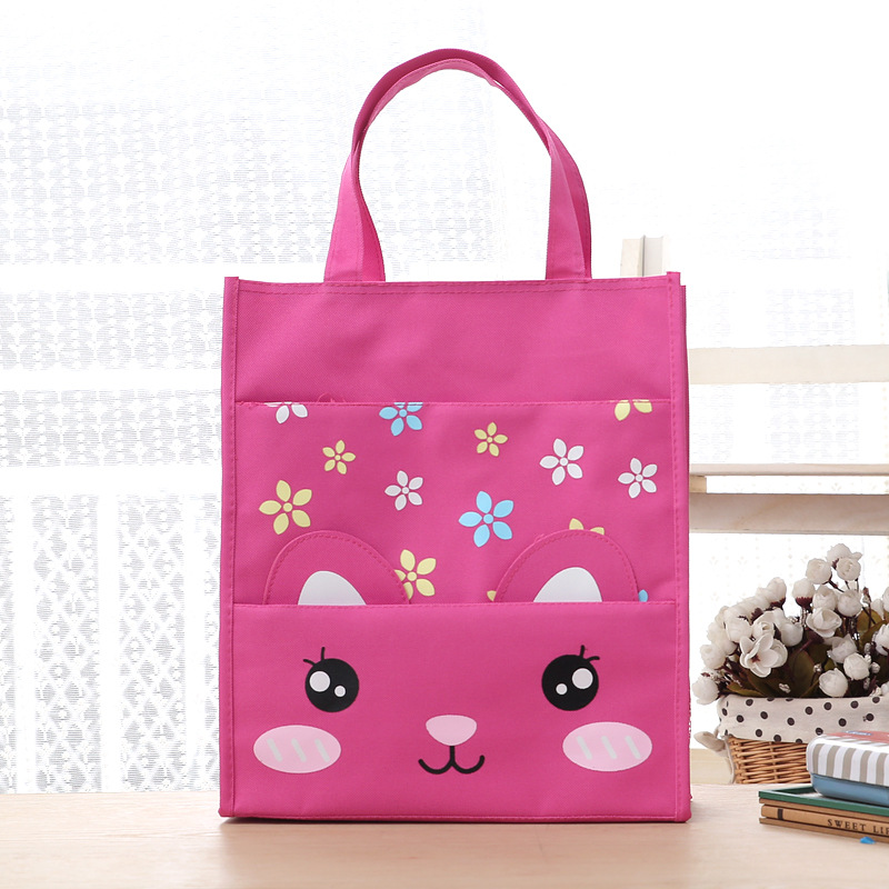 Portable waterproof lunch bag  - Shopper Tote Canvas ulasan dan harga