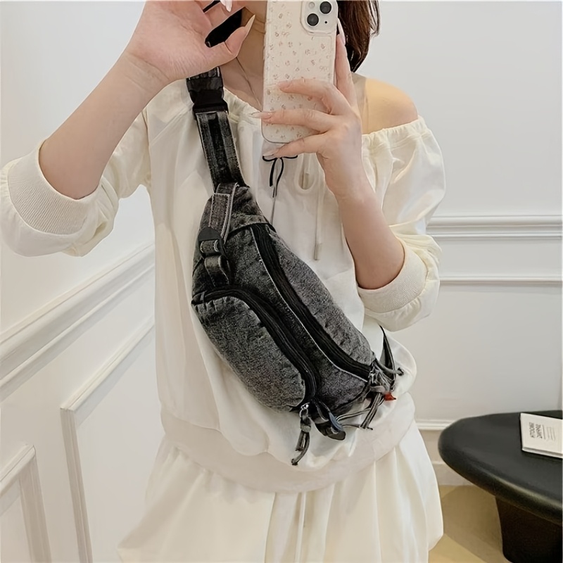 1pcs Crossbody Bag Denim Simpl - Women Bags Pack ulasan dan harga