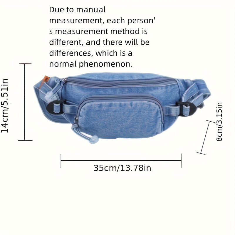 1pcs Crossbody Bag Denim Simpl - Women Bags Pack ulasan dan harga