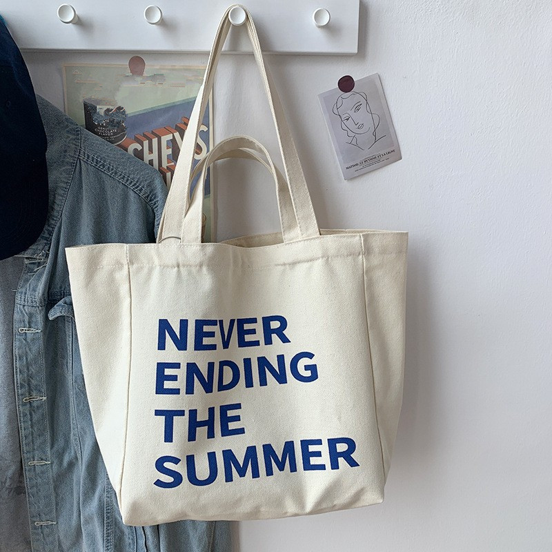 Letter ins Canvas Bag Student  - Women Bags With Laptop Compartment ulasan dan harga