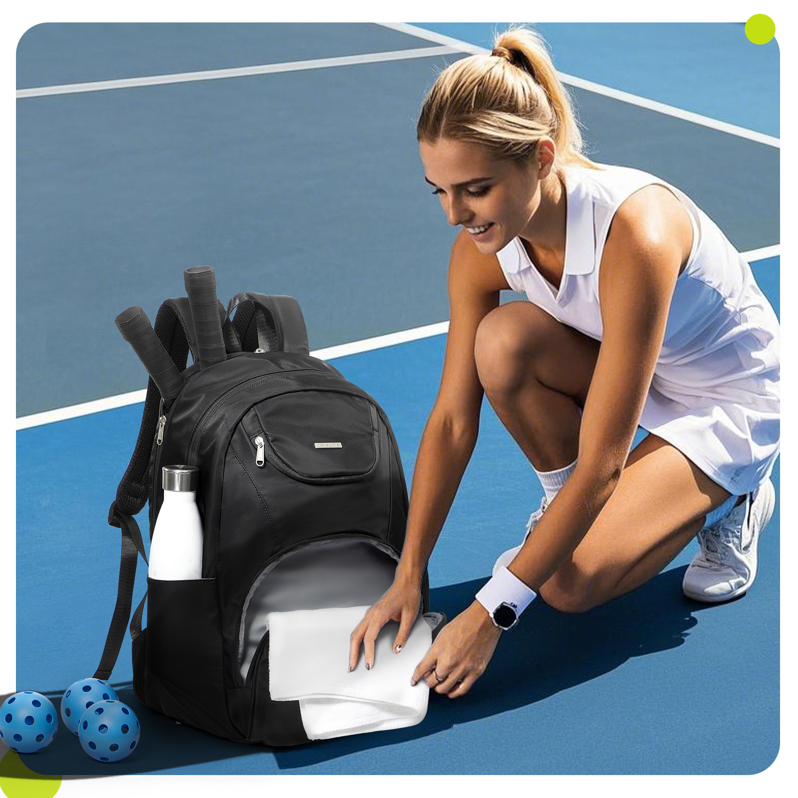 Tennis Bag Tennis Backpack 2 R - Women Bags Casual ulasan dan harga