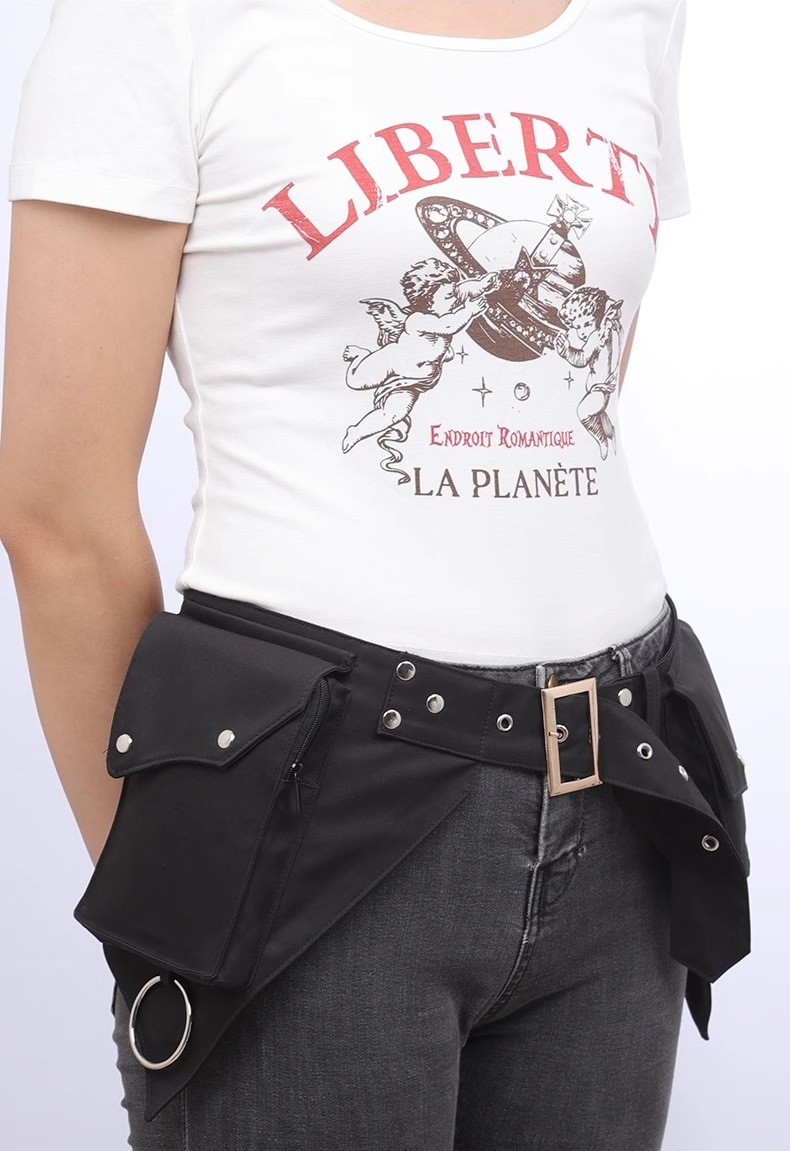 Women's Medieval Punk Waist Ba - Women Bags Pack ulasan dan harga