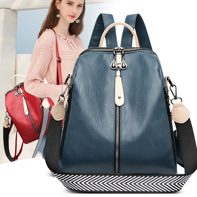 Fashion Backpack Women Soft Le - Women Bags With Laptop Compartment ulasan dan harga