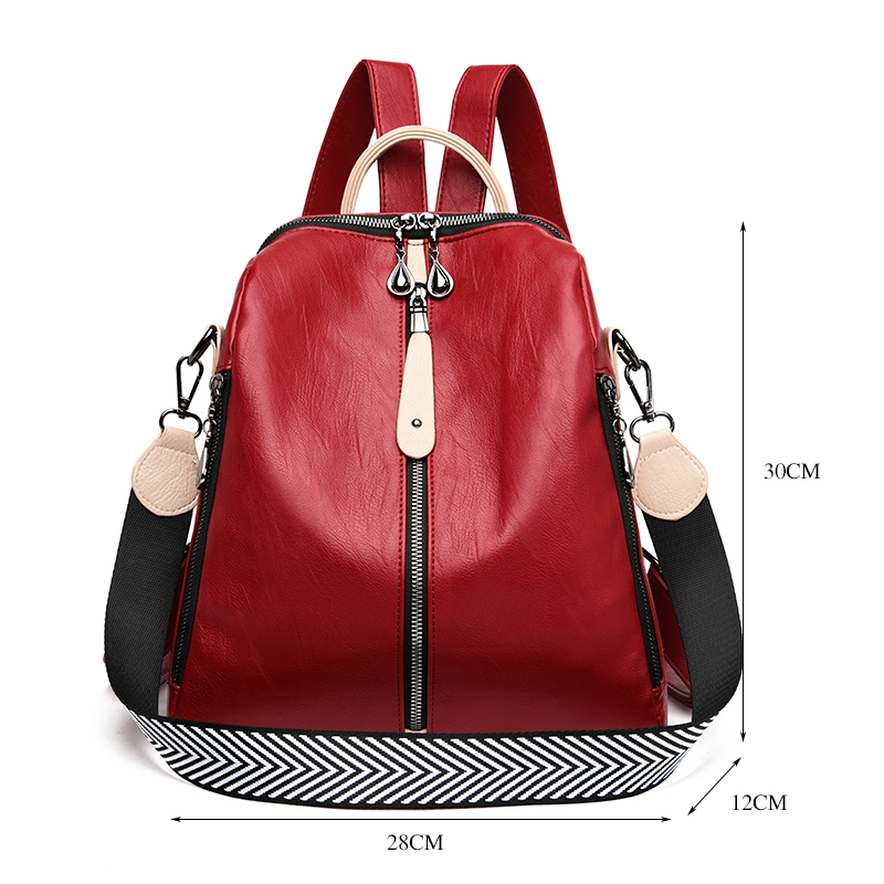 Fashion Backpack Women Soft Le - Women Bags With Laptop Compartment ulasan dan harga