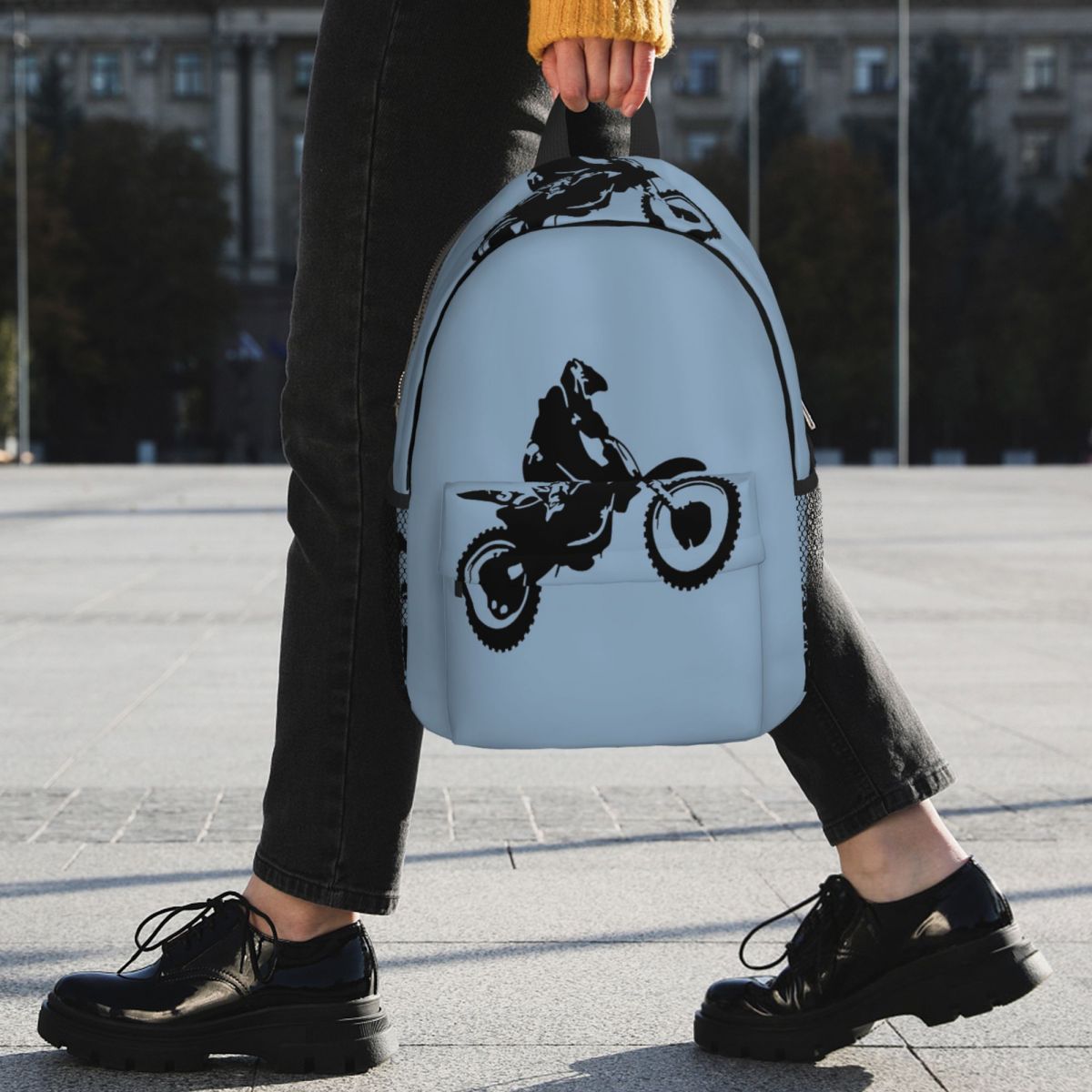 Moto X Dirt Bike Monotone Vect - Women Bags Vector ulasan dan harga