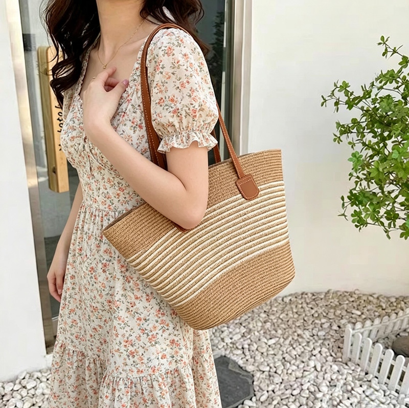 CLAREGQI  Women's Striped Stra - Women Bags Casual ulasan dan harga