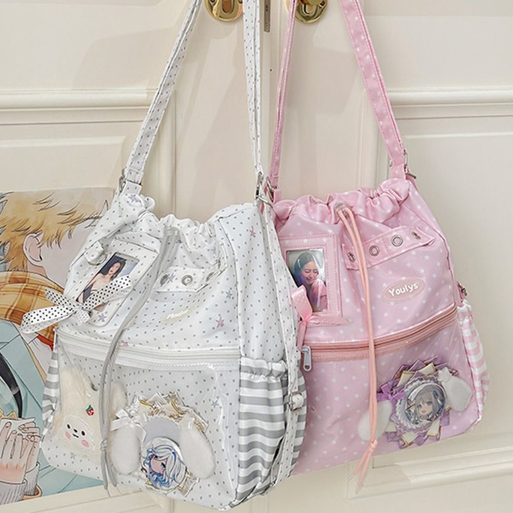 Cute Polka Dot Pattern Ita Bac - Shopper Tote Canvas ulasan dan harga