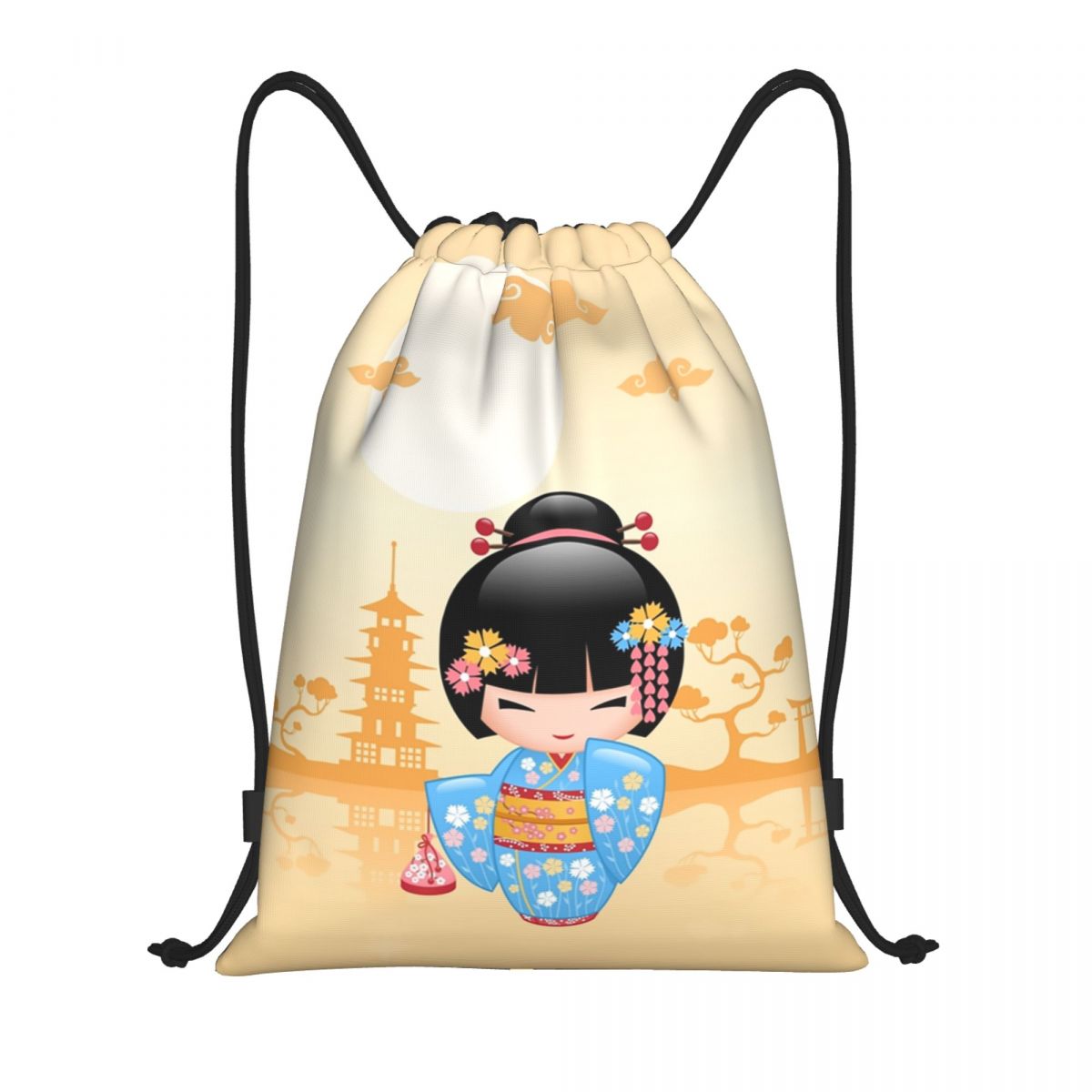 Japanese Maiko Kokeshi Doll Dr - Women Bags Vector ulasan dan harga