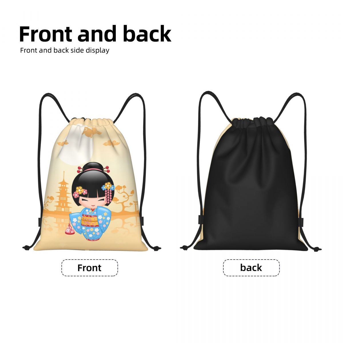 Japanese Maiko Kokeshi Doll Dr - Women Bags Vector ulasan dan harga