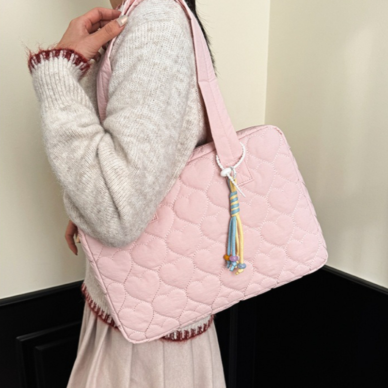 New Heart Decor Shoulder Under - Women Bags With Laptop Compartment ulasan dan harga