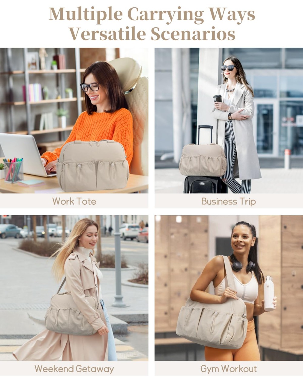 Kabaqoo 15.6 Inch Laptop Gym B - Women Bags With Laptop Compartment ulasan dan harga