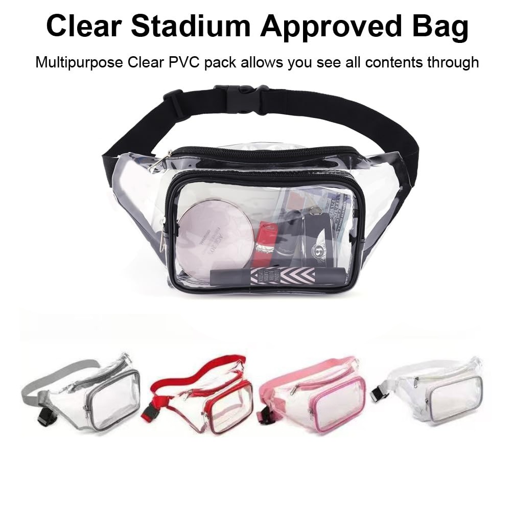 Clear Fanny Pack Transparent P - Women Bags Pack ulasan dan harga