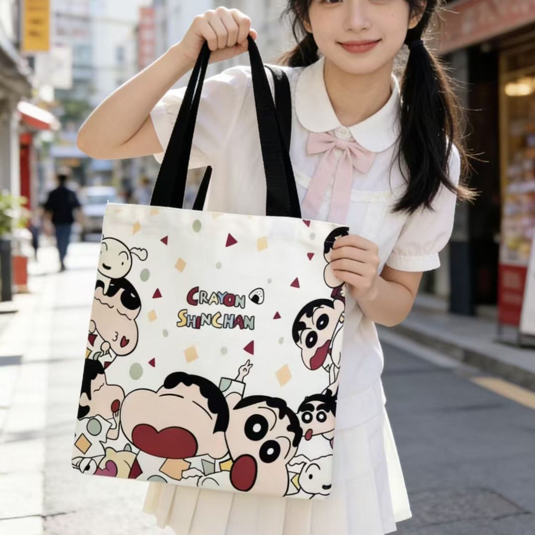 2026 New Crayon Shin-chan Canv - Shopper Tote Canvas ulasan dan harga