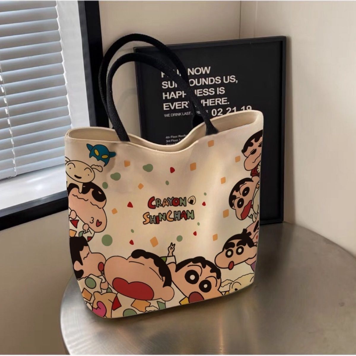 2026 New Crayon Shin-chan Canv - Shopper Tote Canvas ulasan dan harga