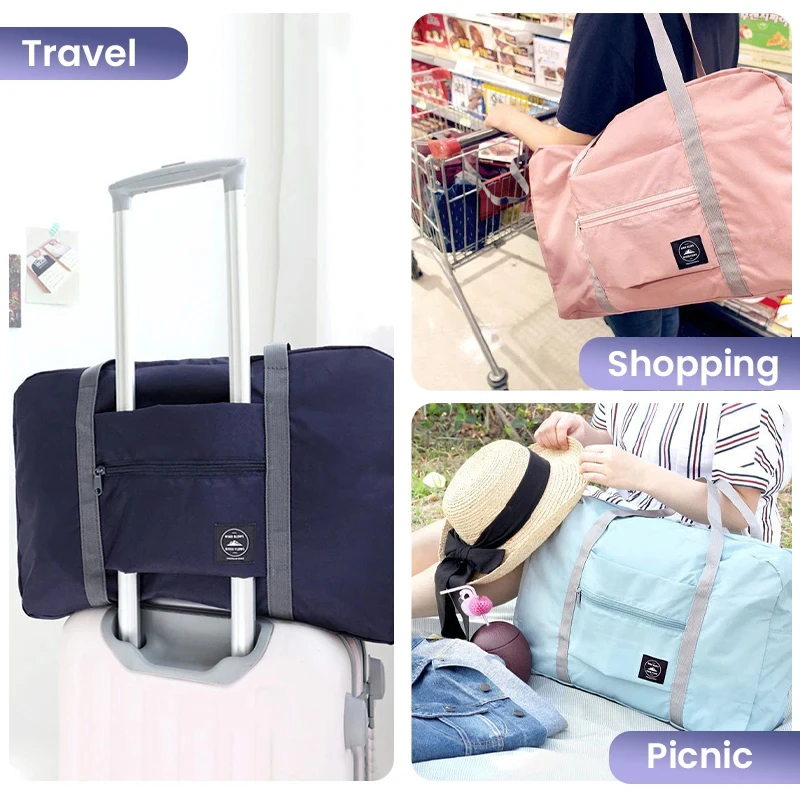 Foldable Travel Duffel Bag for - Women Bags Casual ulasan dan harga