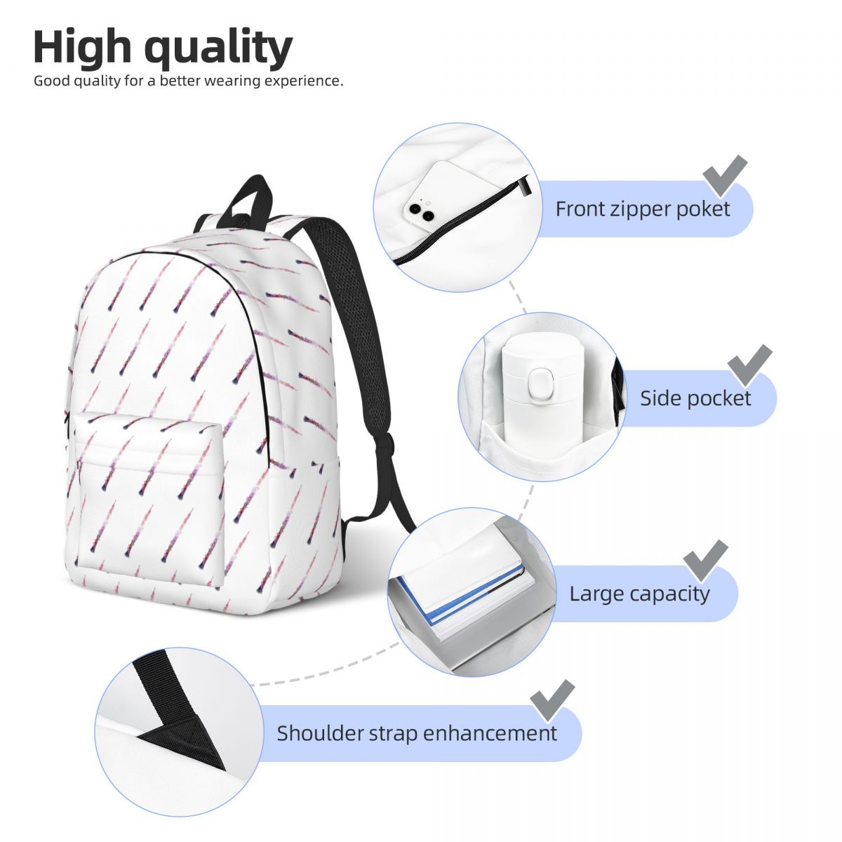 Galaxy Oboe Vector Backpack St - Women Bags Vector ulasan dan harga