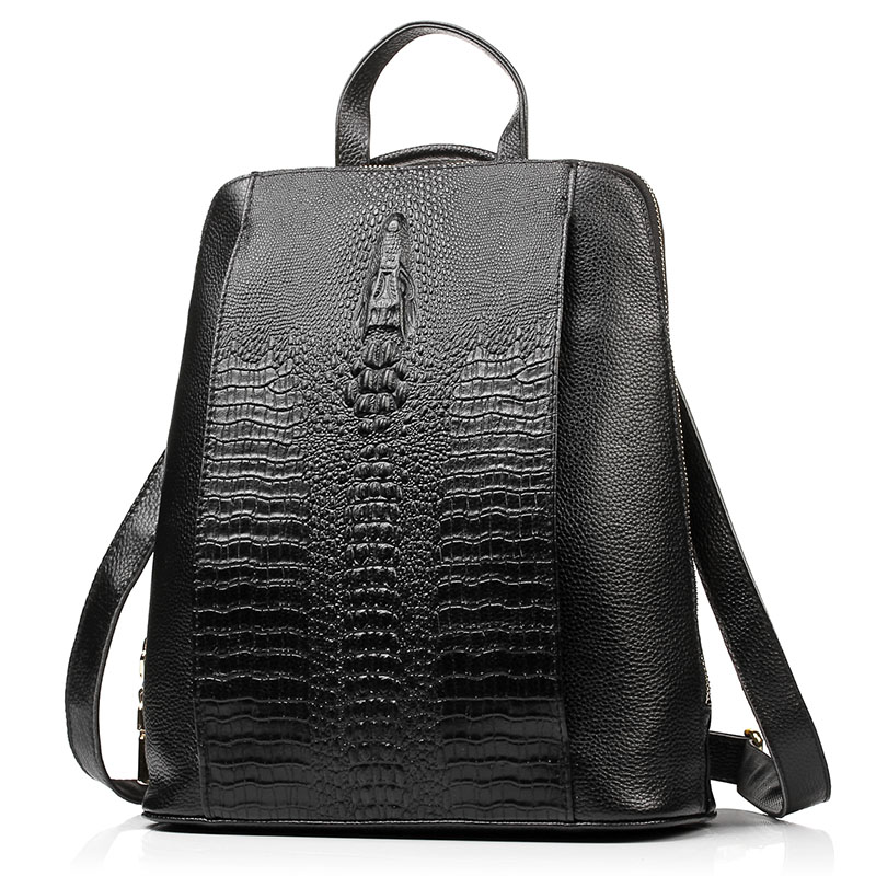 Zency Women's Crocodile Leathe - Women Bags With Laptop Compartment ulasan dan harga